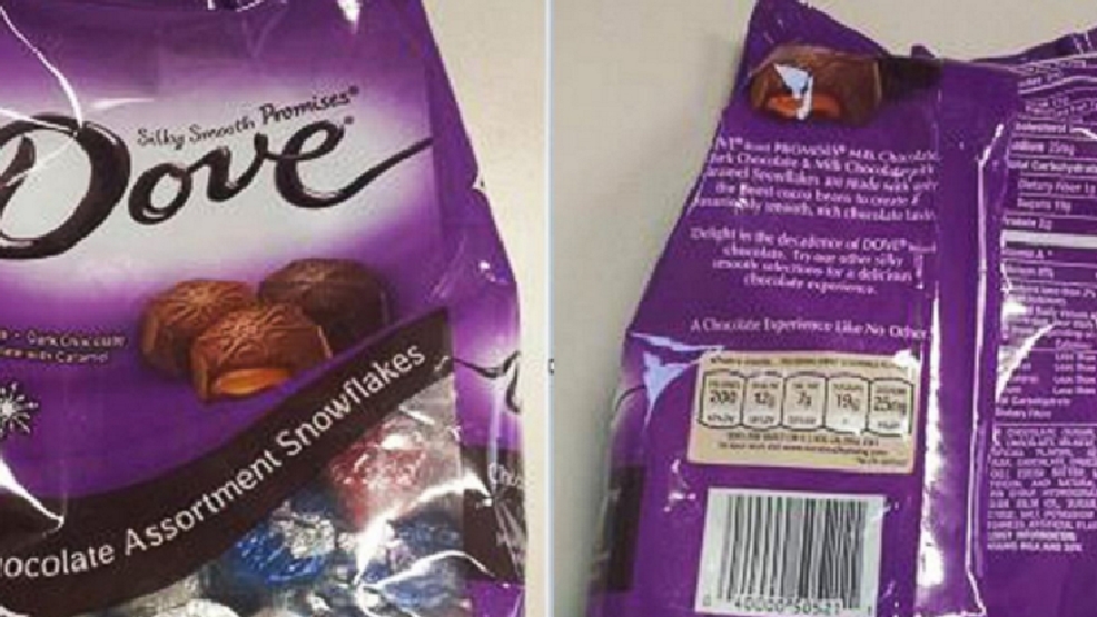 Dove recalls seasonal chocolate due to unlisted allergens WTTE