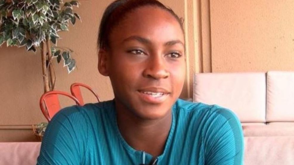 Coco's grandmother stayed up all night to watch Gauff make more grand