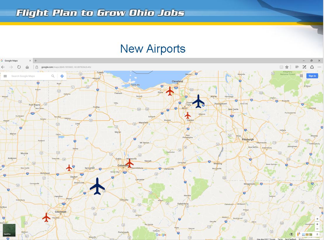 Two major airport hubs proposed for Ohio WRGT