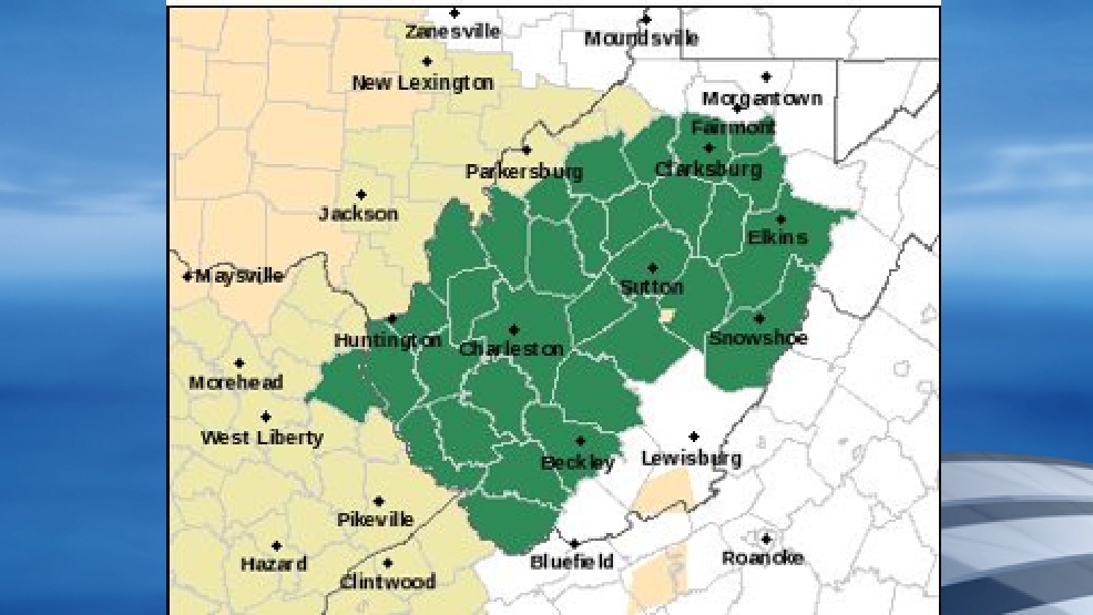 Flash flood watch issued for multiple counties in West Virginia