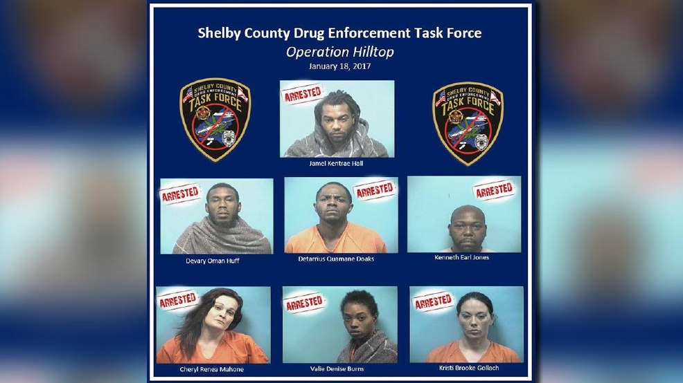 Operation Hilltop results in 7 arrests, seizure of cocaine in Shelby
