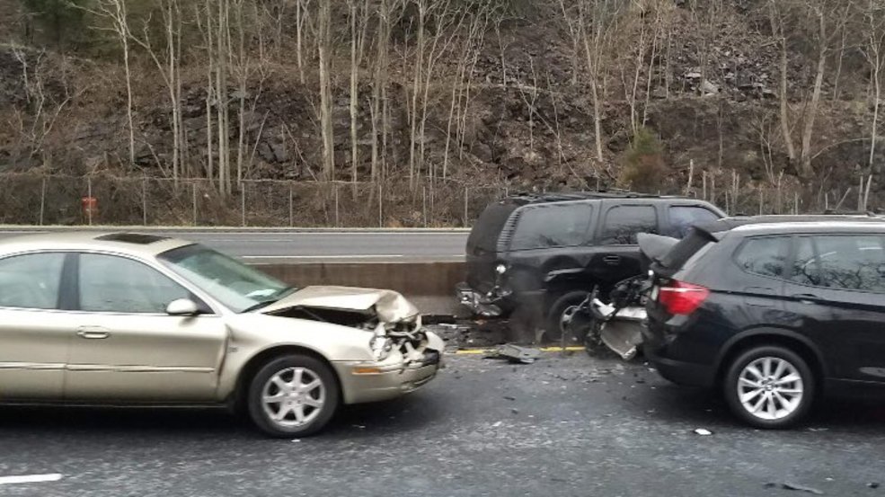 What caused the massive I75 pile up in Ringgold Monday? WTVC