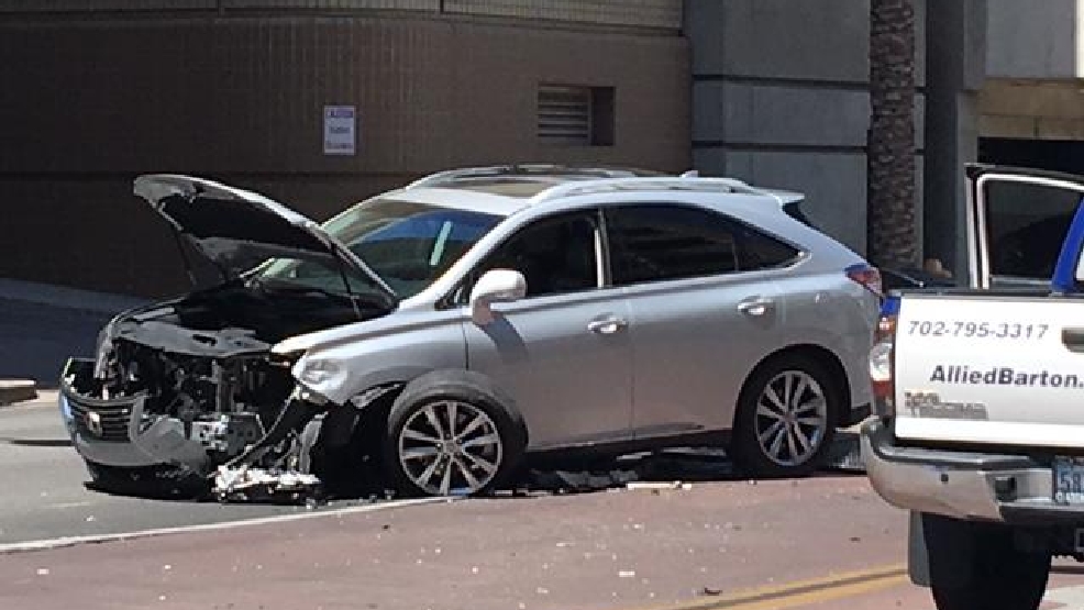 Woman injured after RTC bus, Lexus crash in downtown Las Vegas KSNV