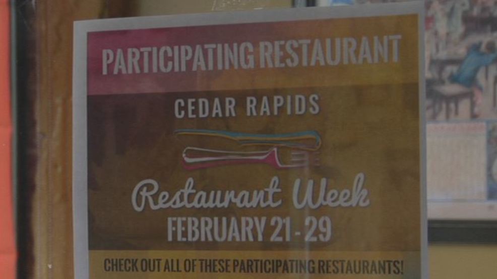 Cedar Rapids Restaurant Week is highlighting 20 locally owned