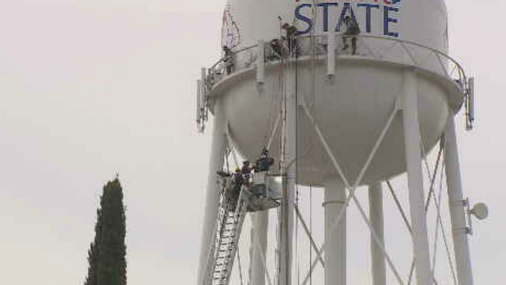 Three men rescued from the water tower at Fresno State - KMPH Fox 26