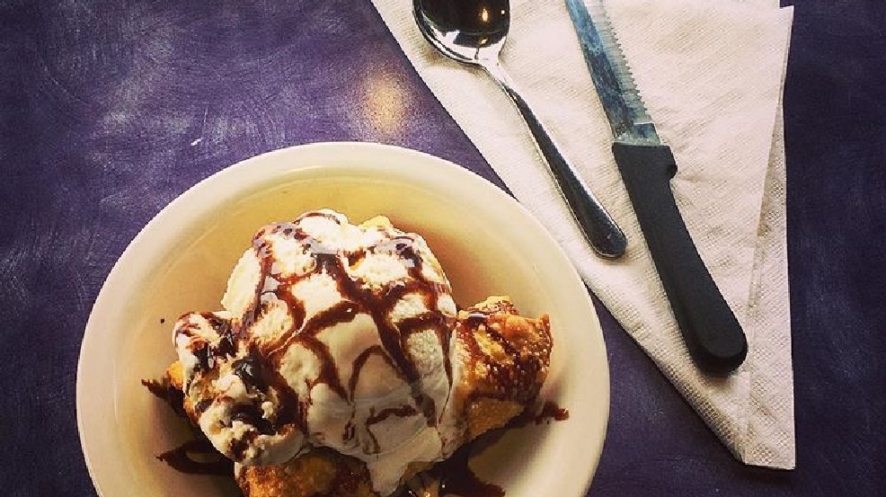 The cookiedough egg roll dessert at Jackson's in Nashville is pure