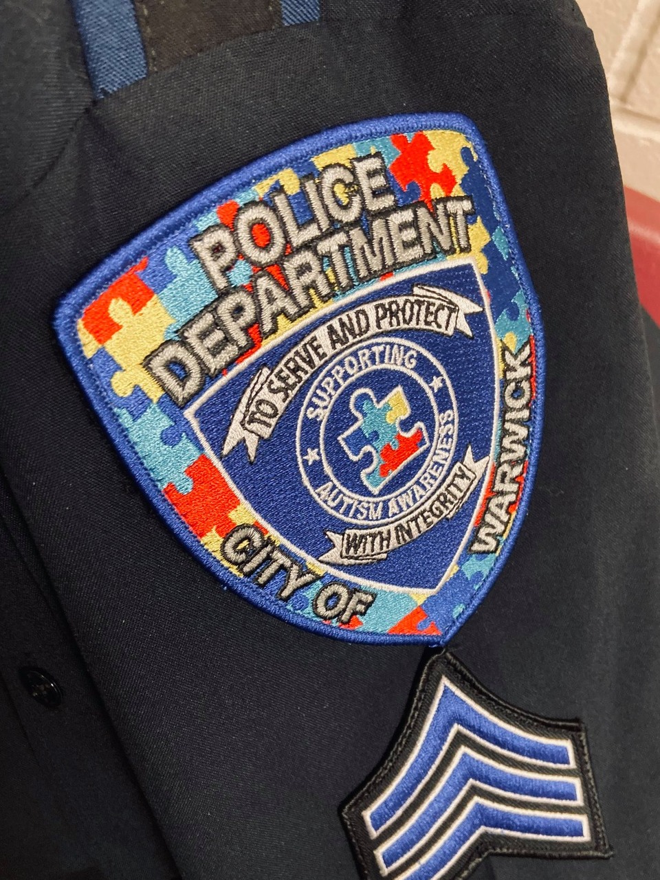 Autism Awarness New York City Police Uniform Patch Version 1 may wear in April